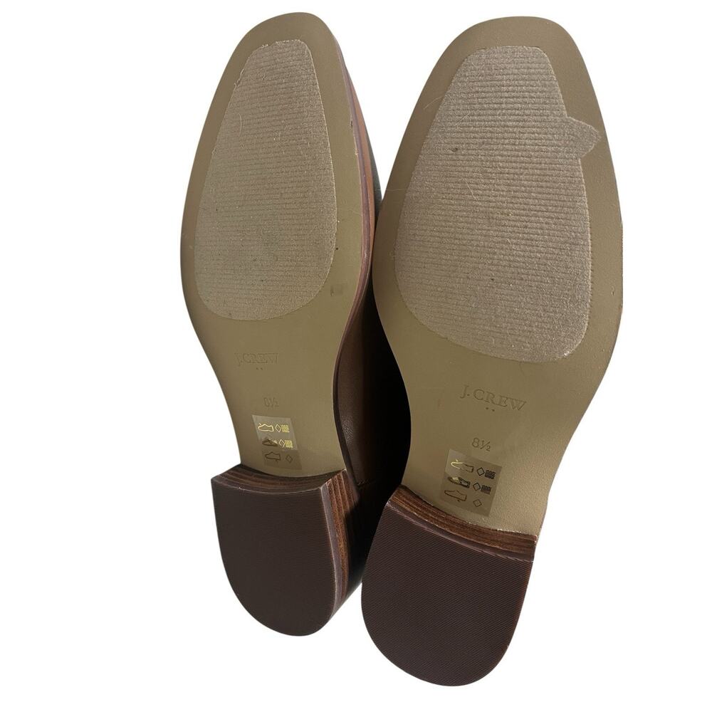 J.Crew Chelsea Boots BT277 Size 8.5 Brown Women’s Vegan Pull On Almond Toe - Picture 6 of 9